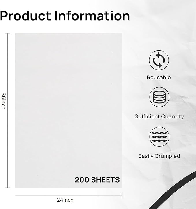 Large Moving Paper Packing Sheets 24x36 Inch Newsprint Paper for Packaging Moving Shipping Supplies, Wrapping Fragile Items, Pet Cage Liners 10.8LB
