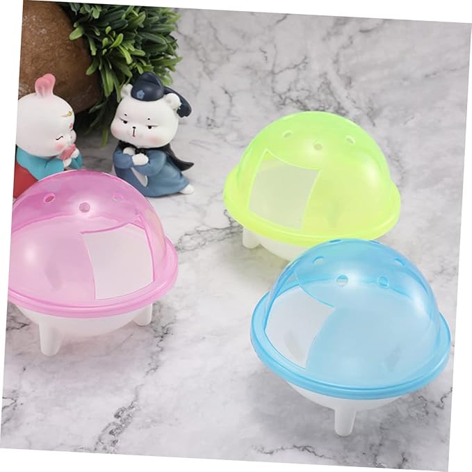 SUPVOX 3pcs Hamster Bathroom Chinchilla Dust Bath Guinea Pig Hideout Pet Cleaning Bath Tub