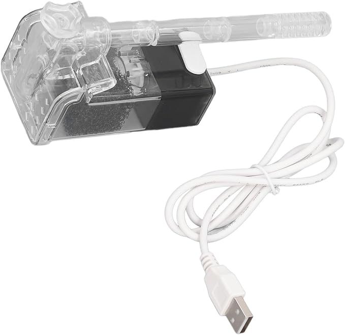 Ultra Quiet Aquarium Hang on Filter, Slim Aquarium Filter Performance Hang On The Back Power Filter Adjustable Space Saving Fish External Hanging Filter