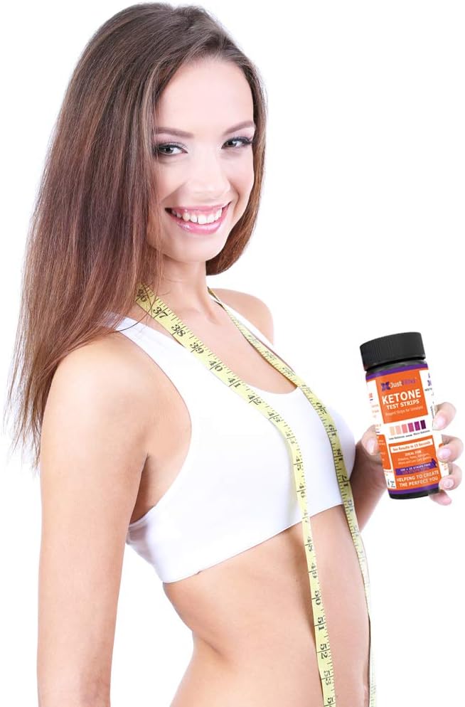 Just Fitter Ketone Test Strips - Accurate Keto Test Strips for Ketosis Testing - Instant 15 Second Results for Ketogenic Diet