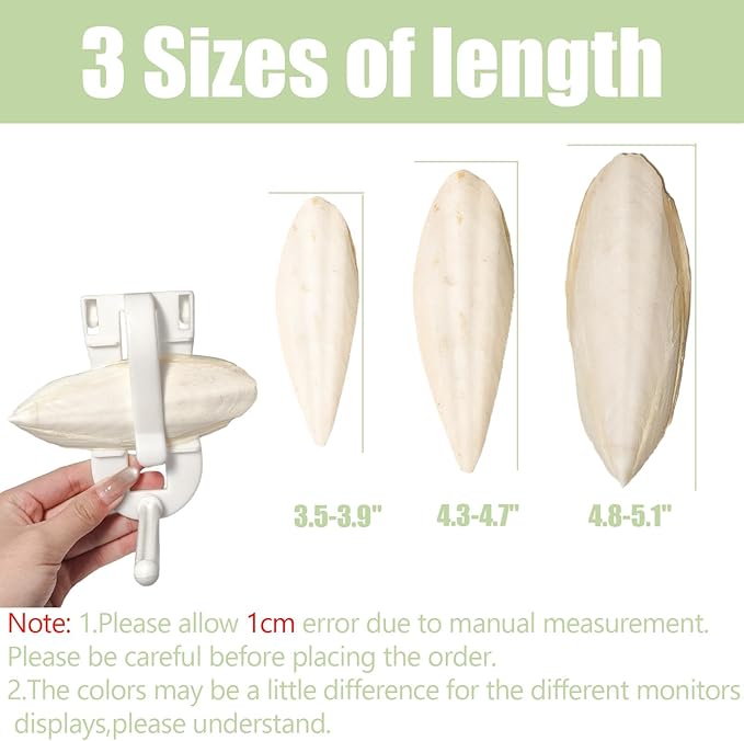 4.3"-4.7" Cuttlebone for Birds,Parakeets Cuddle Bone Beak Trimming,Premium Calcium Natural Cuttlefish Bone for Parrot,Cockatiel,Budgie,Tortoise, Snails,Reptiles,20 Pcs