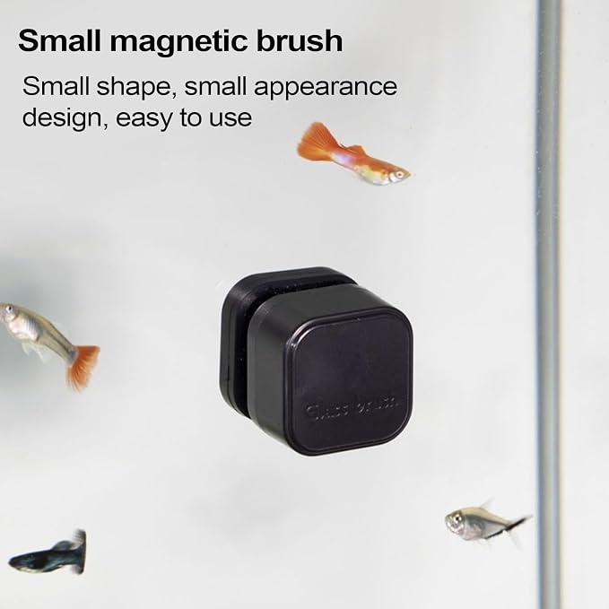 Fish Tank Glass Cleaner Magnet Magnetic Scrubber Pads Fish Tank Cleaner | Scrubber Aquarium Cleaning Tool Remover Supplies for Reef, Terrarium, Goldfishes, Turtle
