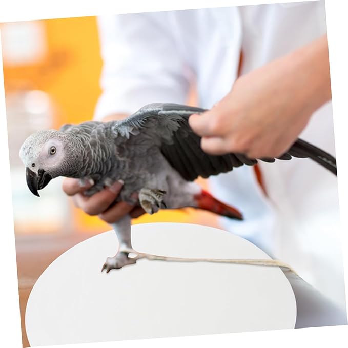 Happyyami Bird Cage Liner Pads 100Pcs Absorbent Round Cage Liners for Parrot Cages Water Absorption Cushion for Birdcage Bottom Easy Replaceable and Breathable