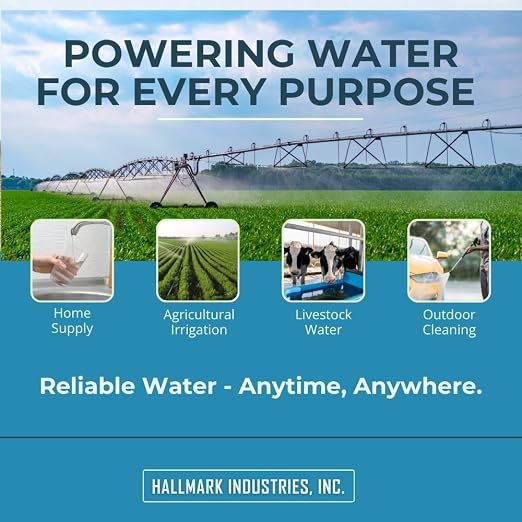 Pump, Deep Well Submersible Pump, 1 Hp, 230V, 33 Gpm, 207 feet, Stainless Steel, Long Life