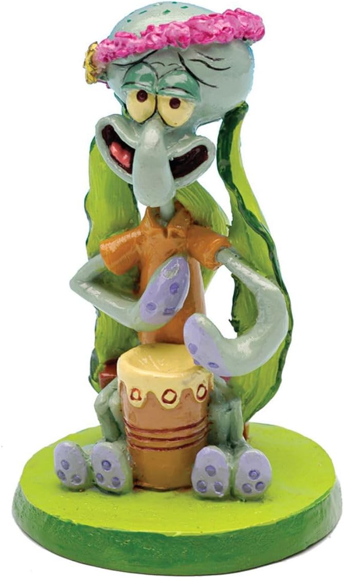 Penn-Plax Spongebob Bikini Bottom Homes - Aquarium Decor - Durable Resin Aquarium Ornament for Betta Bowls, Small Fish Tanks, or Nautical Displays - Safe for Freshwater & Saltwater, 2-Inch