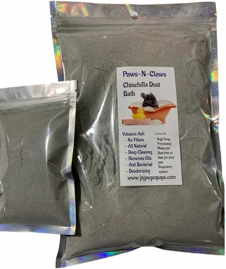 Chinchilla Dust Volcaninc Very clean Fine low dust All Natural super fine makes chinchillas super clean and soft