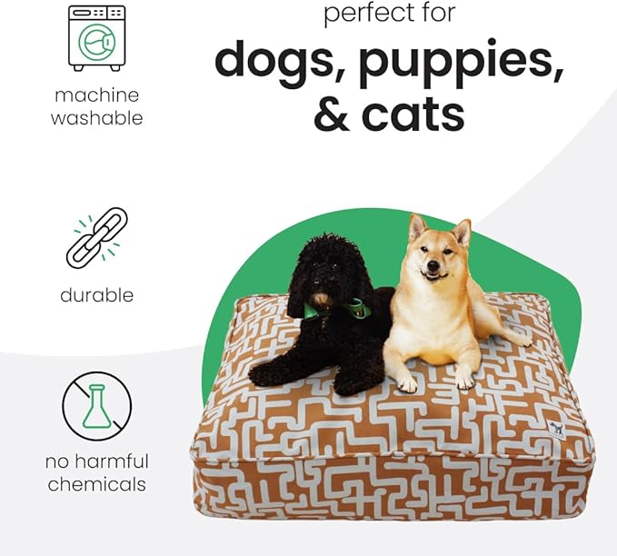 Molly Mutt Hypnotize Dog Bed Duvet Cover, GOTS-Certified 100% Organic Cotton Canvas Cover for Dog, Puppy, or Cat Bed, Durable, Washable, and Free of Harmful Chemicals, Huge, 36"x45"x5"