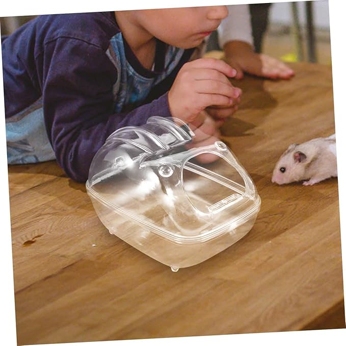 Abaodam Hamster Bath Tub Chinchilla Dust Bath Cage Accessory Hamster Box Gerbil Toilet