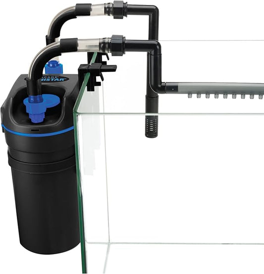 Penn-Plax Cascade Canistar Hang-On Canister Aquarium Filter – Great for Freshwater and Saltwater Fish Tanks – 108 Gallons per Hour (GPH)