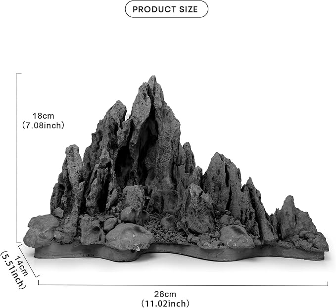 FZONE Aquarium Rocks Aquascaping, Resin Seiryu Rock for Aquascaping