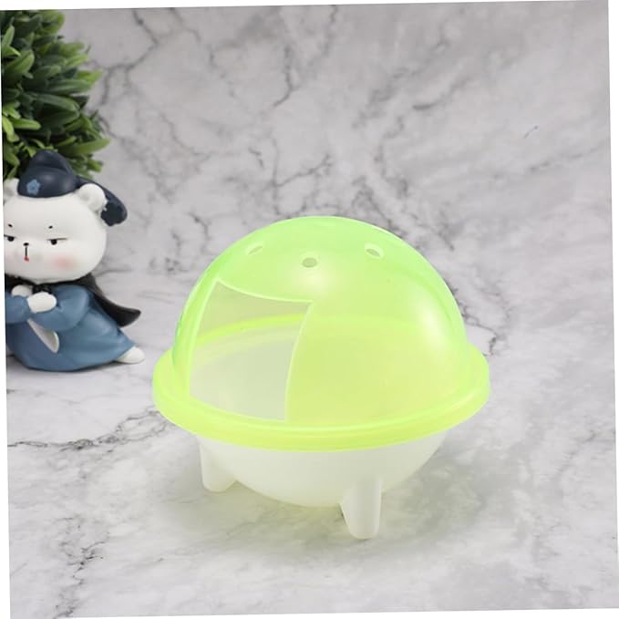 Sosoport 3pcs Transparent Hamster Sand Bath Room Small Pet Bathroom Container for Hamsters Chinchillas and Gerbils Easy to Observe and Bright Colors for Bathing and Dust Bathing