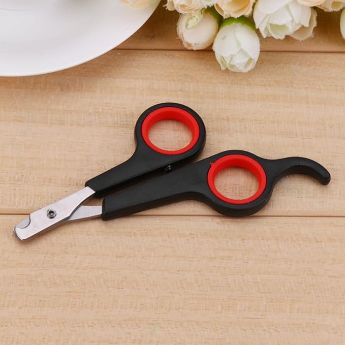Animal & Bird Nail Clippers Upgraded Beak Trimmer Stainless Steel Pet Grooming Scissors Anti-Slip Grip Nail Cutting Tool for Small Birds Parrots and Tiny Animals