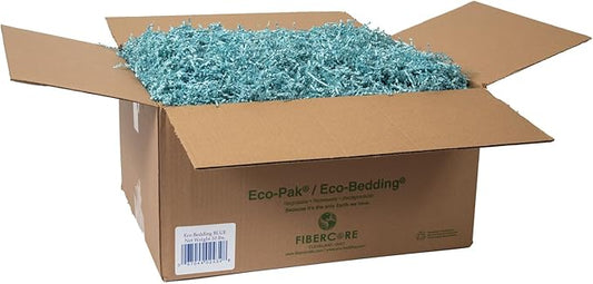 ECO BEDDING 99% Dust Free Paper Bedding for Small Pets and Birds, Blue Bulk Box, 10 lb (Expands to 250 L)