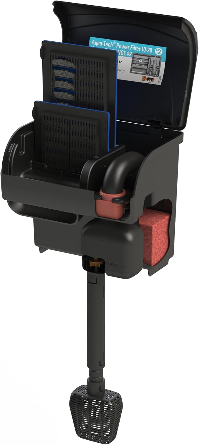 Aqua-Tech Ultra Quiet Power Filter, For Aquariums 10-20 Gallons