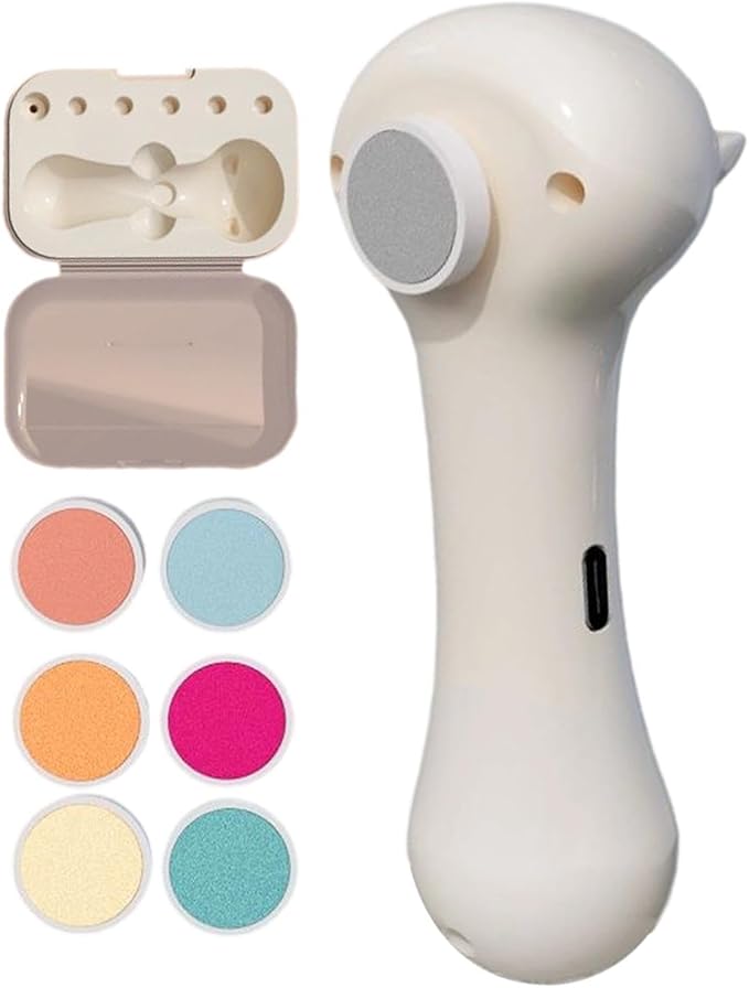 Cat Nail Grinder - 150mAh, Electric Bird Claw Cutter, 6 Replacement Heads | Reusable Puppy Nail Polishing Machine with Durable Design for Conure Cockatiel Parrot Parakeet Budgies Lovebird Macaw Do