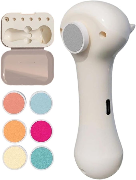 Cat Nail Grinder - 150mAh, Electric Bird Claw Cutter, 6 Replacement Heads | Reusable Puppy Nail Polishing Machine with Durable Design for Conure Cockatiel Parrot Parakeet Budgies Lovebird Macaw Do