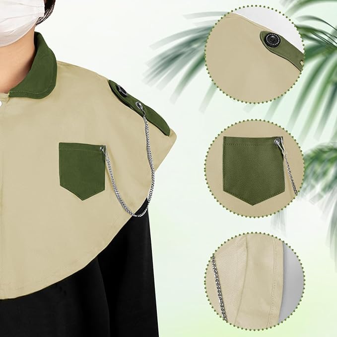 Parrot Anti-Scratch Shoulder Stand Pet Bird Training Shoulder Protector Cape Parrots Poop Shawl Diaper Flight Suits for Macaws Cockatoos Parakeets Cockatiels (Beige)