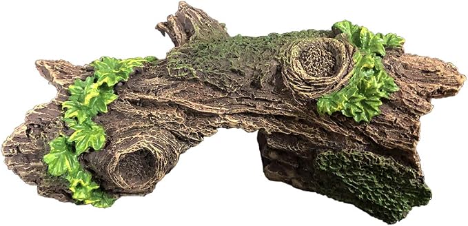 SLOCME Aquarium Wood Ornament Fish Tank Trunk Decoration - Driftwood Decor with Cave for Fish and Shrimp to Swim Through Or Hide Out