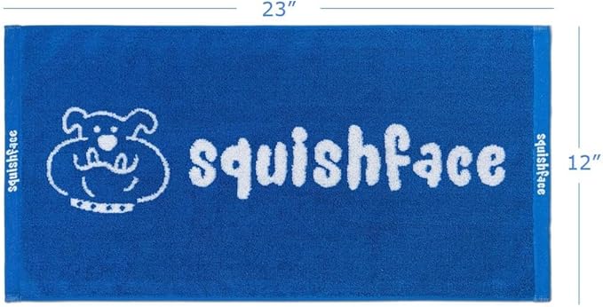 Squishface Slobber Towel – 100% Cotton Dog Drool Towel 23x12