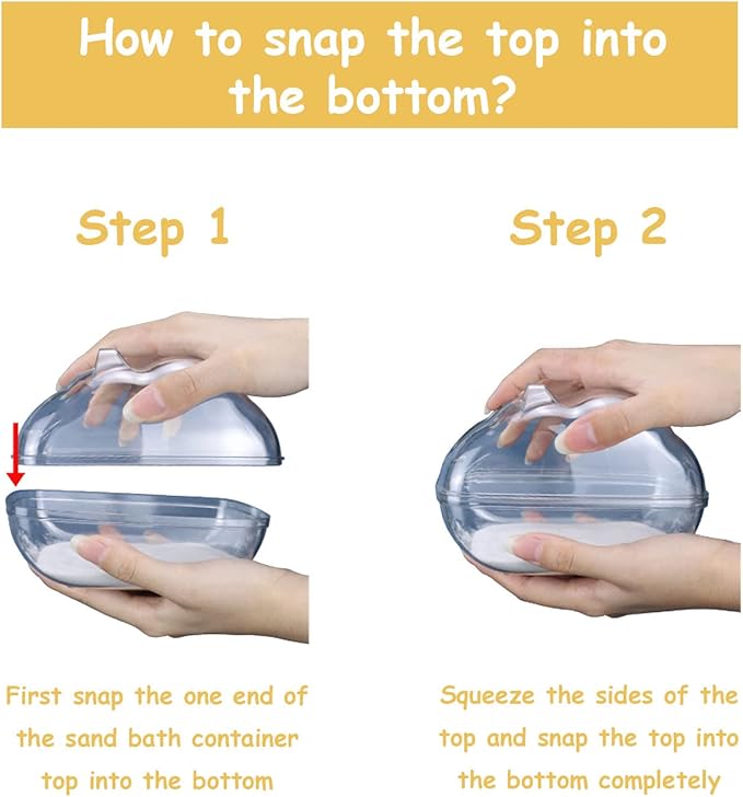 Hamster Sand Bath Container, Hamster Sand Bath Box, Hamster Sand Bathtub with Cleaning Scoop, Big Space, Avoid Kicking Sand Out, Easy to Clean, Perfect for Dwarf Hamster, Syrian Hamster(Large)