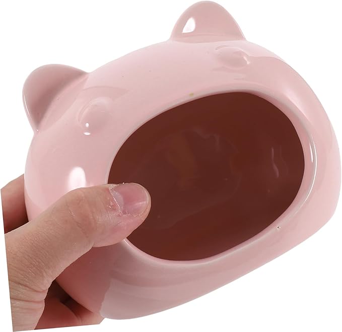 COLLBATH Ceramic Hamster Hideout Small Animal House Bed for Hamsters Gerbils Guinea Pigs and Hedgehogs Comfortable Ceramic Pet Shelter