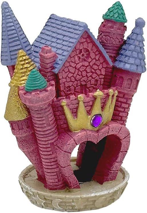 Blue Ribbon EE-144 Princess Castle Exotic Environments Aquarium Ornament 3.75"L x 2.75"W x 5"H
