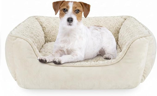 JOEJOY Rectangle Dog Bed for Large Medium Small Dogs - Washable Orthopedic Sofa Bed, Soft Breathable Puppy & Pet Cuddler, Durable Calming Dog Bed with Anti-Slip Bottom, Multiple Sizes