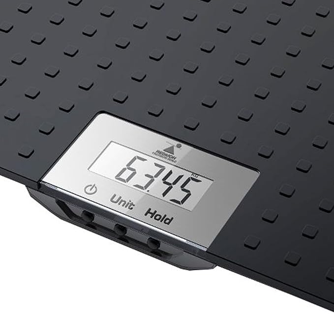 Redmon Digital Dog Scale for Large Pet & Animal with Non-Skid Mat, 225 Lb Capacity, Black - Portable Weighing Scale for Dogs, Puppies, Cats, and Livestock