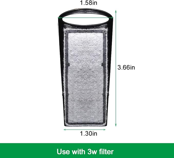 boxtech Aquarium Replacement Hang On Filter Cartridge, Pack of 2 (2 pcs 5-10 Gal Filter Cartridge)