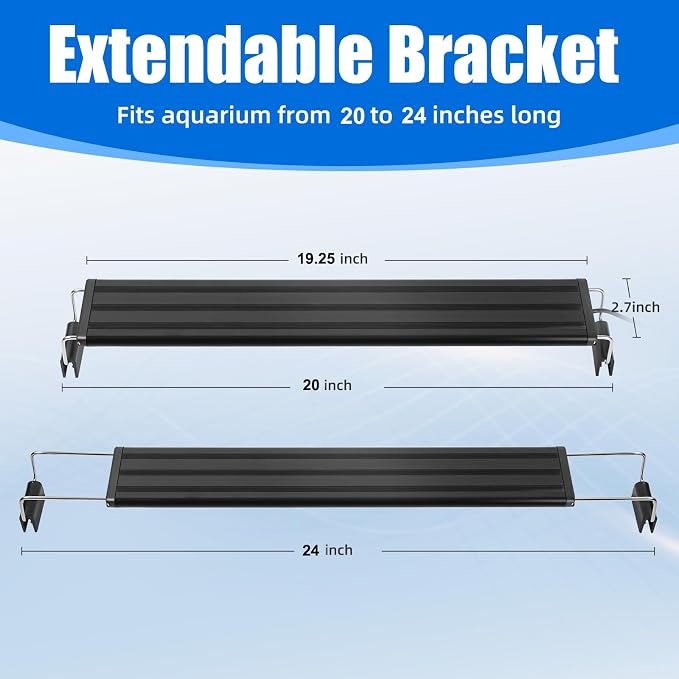 AQUANEAT LED Aquarium Light for 20 to 24 Inch Fish Tank, Full Spectrum Fish Tank Light, with Daylight Moonlight Mode