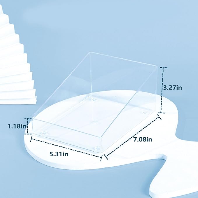 Hamster Sand Bath Box, Transparent Acrylic Sand Bath Container,Bathroom & Digging Room,Hamster Cage Accessories for Dwarf & Syrian Hamsters Gerbils Mice Lemming,Transparent