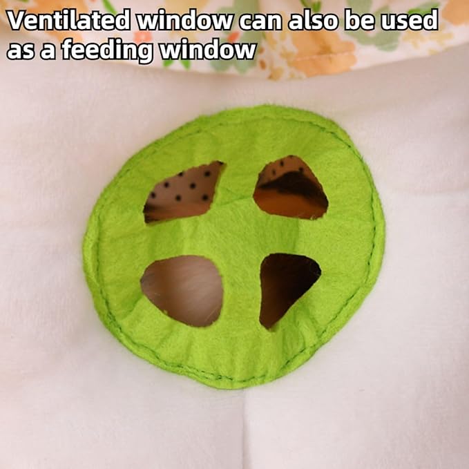 Guinea Pig Hideout, Mushroom Shaped Guinea Pig Tunnel, Small Animal Cage Accessories for Bunny, Hamster, Chinchilla, Ferret, Rabbit and Other Pets (Small)
