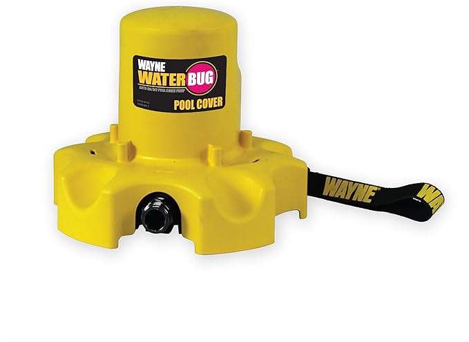 Wayne WaterBUG Automatic Pool Cover Pump – Freeze-Protected Submersible Water Pump for Winter Pool Covers, 1,900 GPH, Above Ground & In-Ground Pools, 25 ft Cord