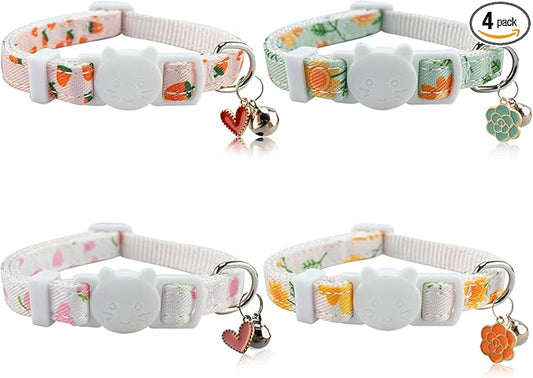 Yizepet Cat Collars with Bells, Breakaway Kitten Collar, Cute Kitty Collar, Pet Supplies Accessories