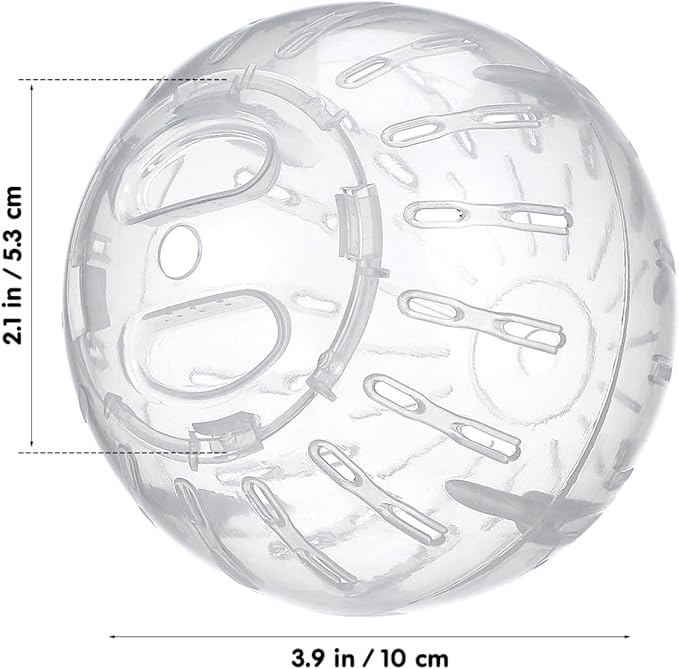 UKCOCO Hamster Ball 3.93 Inch Mini Rolling Exercise Ball with Ventilation for Small Pets Safe Running Toy for Hamster and Dwarf Activity