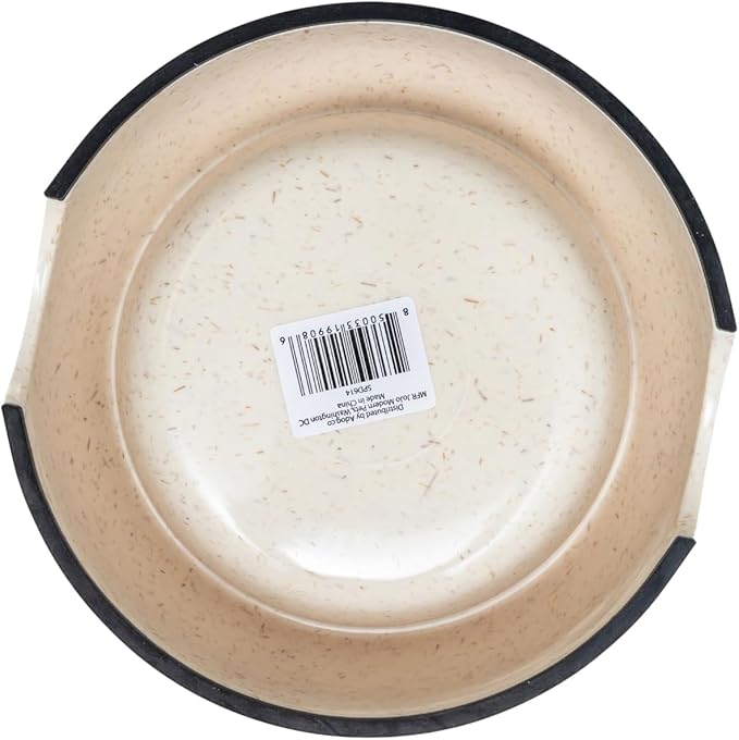 Country Living Set of 2 White Swan Bamboo Dog Bowls (64oz) – Naturally Sourced Bamboo Design, Non-Toxic, Durable, Dishwasher & Microwave Safe and Pet-Safe Feeding Dish, Ideal for Extra Large Dogs