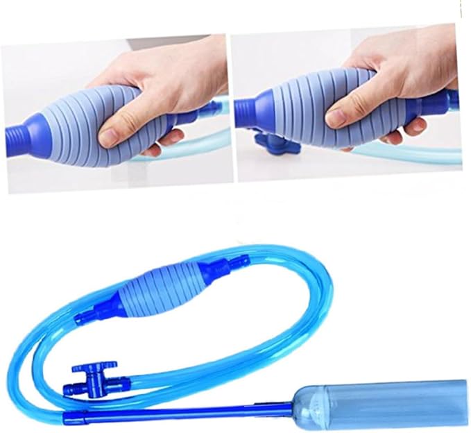 Toddmomy 2.5m Aquarium Water Changer Kit with Fish Tank Nozzle Gravel Siphon Pump