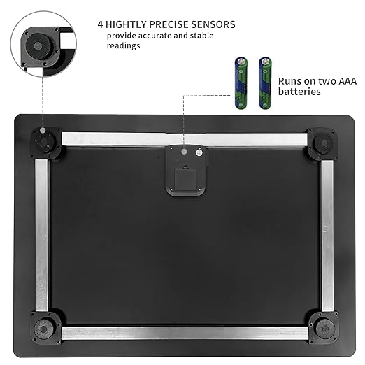 Digital Pet Scale for Dogs, 25.6 X 17.7inchs, Max 220 lbs, Animal Scale Platform, 3 Weighing Modes, kg, oz, lb, Precision 10g, Black