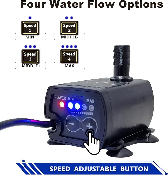 Automatic Small Sump Pump For Dehumidifier,13FT Lift,4 Level Flow Control,Submersible Water Pump With Level Sensor,For HVAC Condensate,Air Conditioner,Tank,GP02