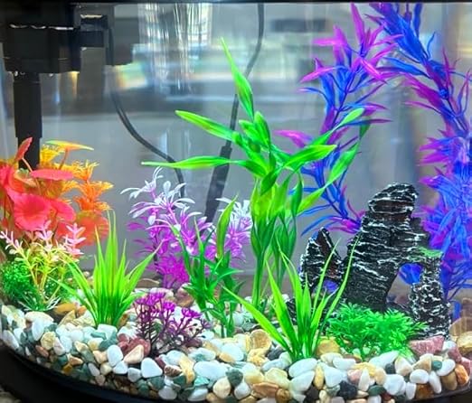 Small Aquarium Gravel for Fish Tank, Natural River Rock Pebbles for Plants Indoor, Pea Gravel for Landscaping, Aquarium Substrate (1Lb, 0.4" to 0.8")