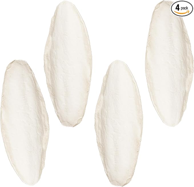 SunGrow 4 Pack Large 6-inch Cuttlefish Bones for Cockatiels, Turtles, Shrimp, Calcium for Beak Trimming, Cuddle Bone for Sharp Beaks, Calcium Block Stone for Egg-Laying Birds