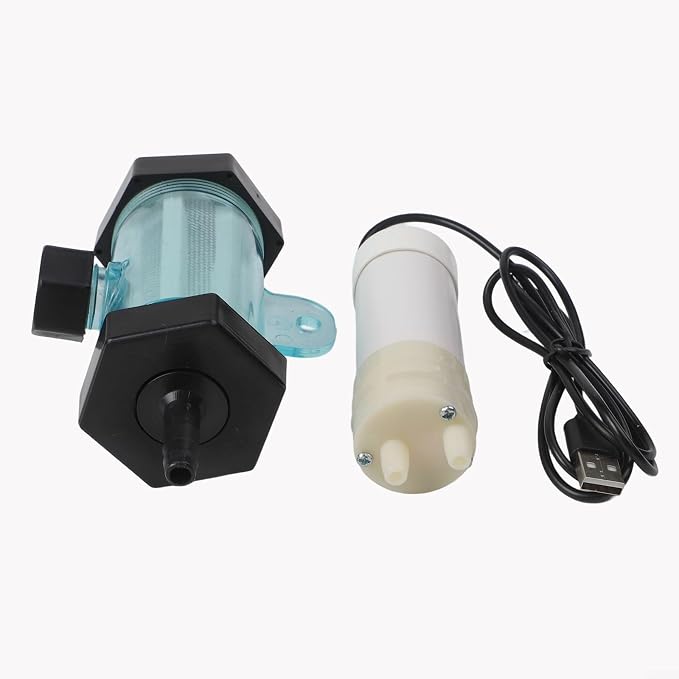 Electric Aquarium for Gravel Cleaner USB Pump with Siphon Vacuum for Fish Tank Water Changing and Cleaning, 1/2/3/5 Meter Tube(1 Meter)
