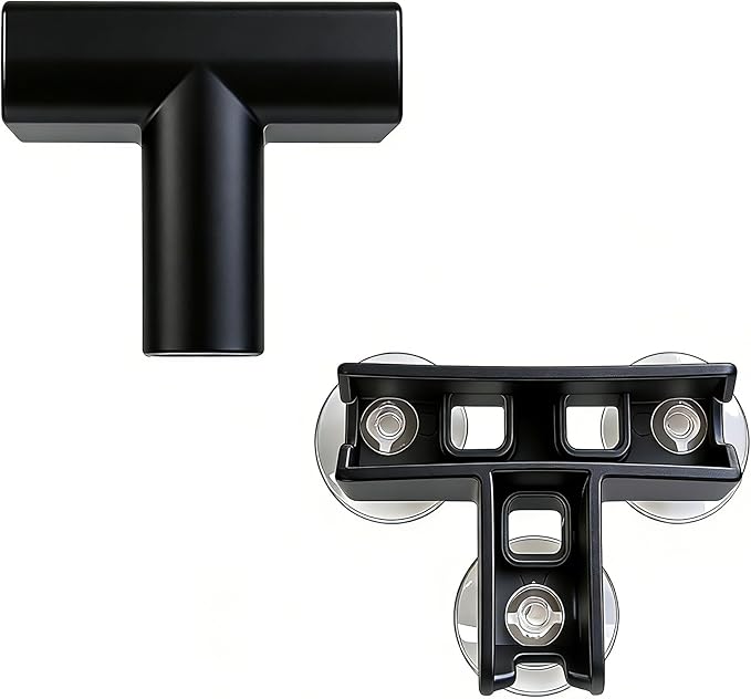 Jalove T-Shape Connectors for Dog Playpen (Black) Only Suitable for Jalove, 3-Way Joints for Expandable Clear Acrylic Pet Fence, 24" H/30 H Buckles & Accessories to Create Multiple Compartments Indoor