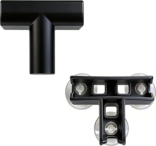 Jalove T-Shape Connectors for Dog Playpen (Black) Only Suitable for Jalove, 3-Way Joints for Expandable Clear Acrylic Pet Fence, 24" H/30 H Buckles & Accessories to Create Multiple Compartments Indoor