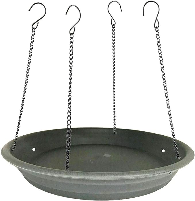 Bird Seed Catcher Tray Platform Feeder Hanging Tray Fits Most feeders Catches Most Falling Seed and Husk Great for Attracting Birds Outdoors, Backyard, Garden - Black