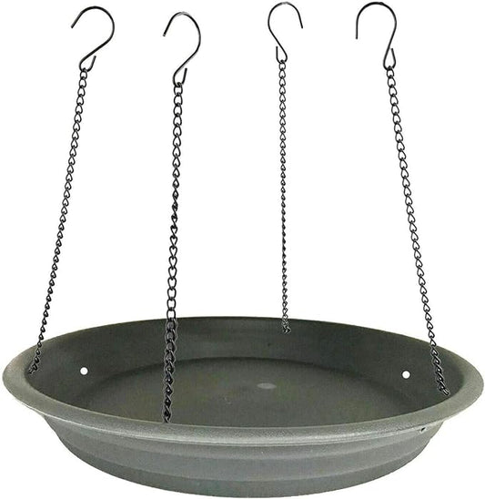 Bird Seed Catcher Tray Platform Feeder Hanging Tray Fits Most feeders Catches Most Falling Seed and Husk Great for Attracting Birds Outdoors, Backyard, Garden - Black