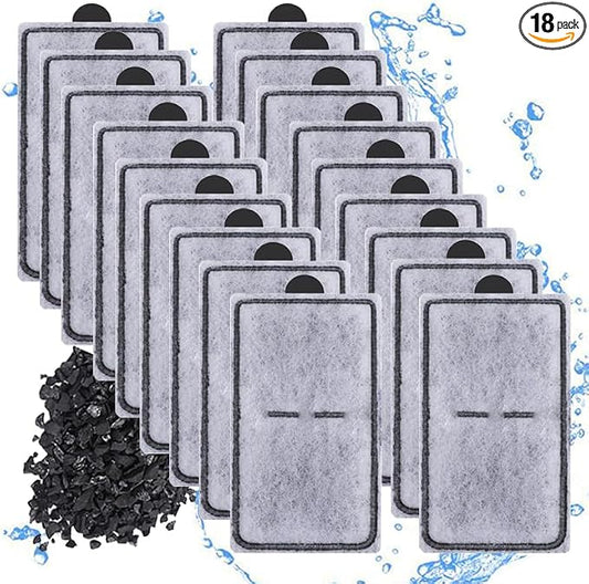 18 Packs PF-S Aquarium Replacement Filter Cartridges Compatible with Top Fin Silenstream PF10 Power Filters Fish Tank Filter Cartridge