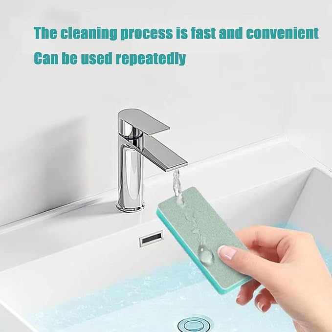 3 Packs Aquarium Limescale Remover, Fish Tank Glass Scraper & Sponge | Dual-Action Fish Tank Glass Scraper & Sponge, Handheld Non-Scratch Cleaning Pad for Small Glass Aquarium Maintenance