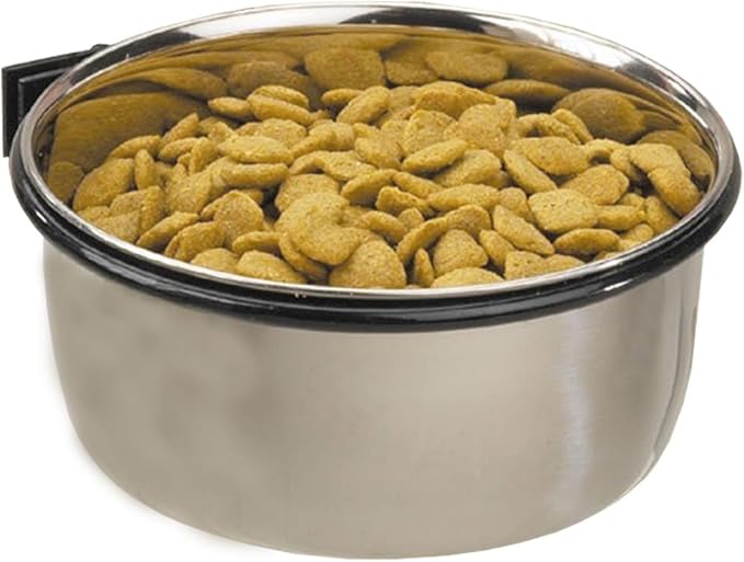 ProSelect Stainless Steel Coop Cups — Versatile Coop Cups for Pet and Animal Cages, 16-Ounce,silver
