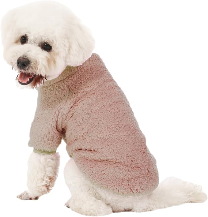 Dog Sweater, 3 Pack Dog Sweaters for Small Dogs, Dog Clothes for Small Dogs Girl Boy, Ultra Soft and Warm Puppy Sweater Dog Coat for Winter Christmas (Blue+Lt Coffee+Dark Grey, XX-Large)